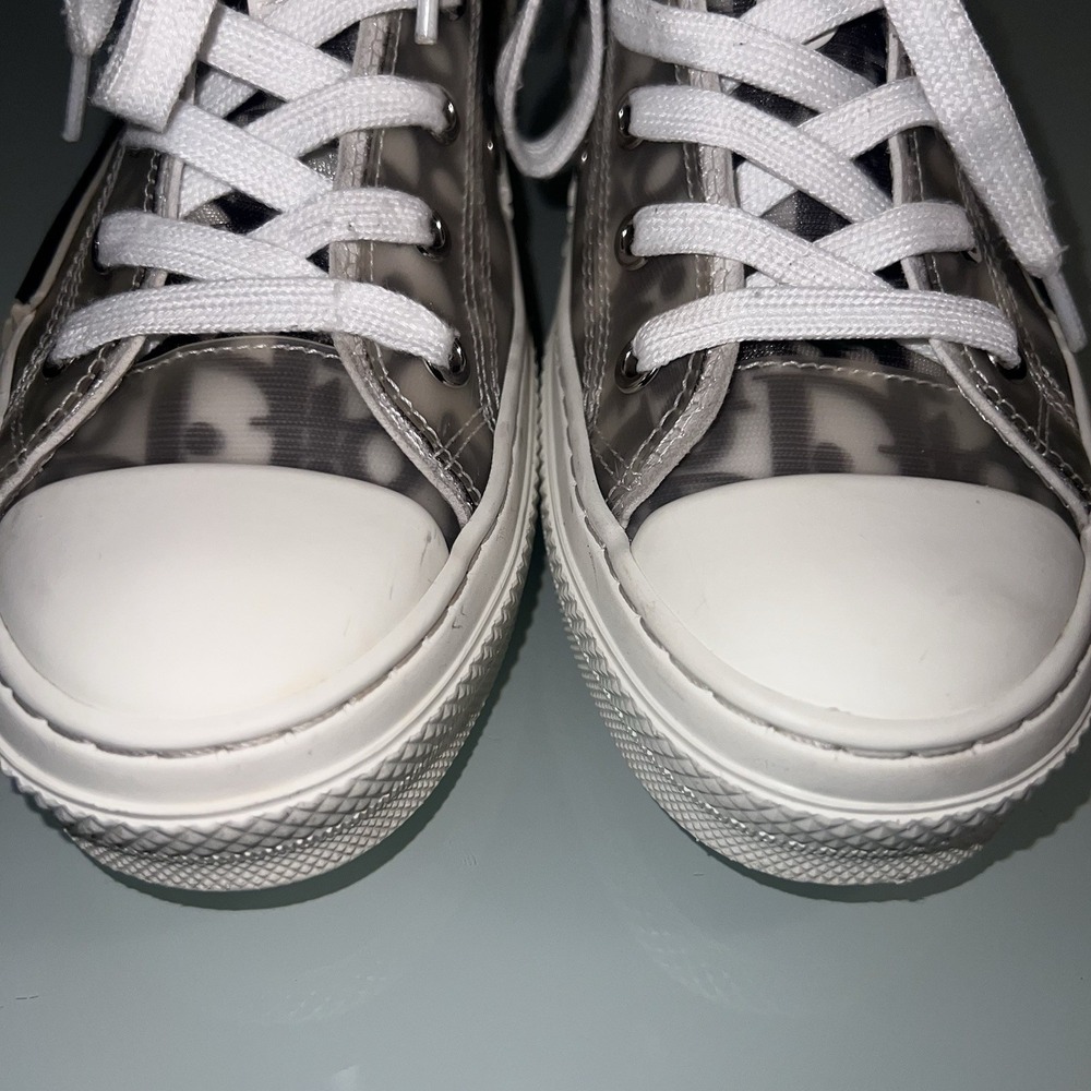 Christian Dior B23 High Top Women's Designer Sneaker 37 Size 7 - Picture 3 of 16